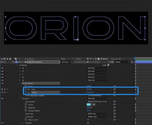 آموزش متحرک سازی حاشیه نورانی متن در افترافکت